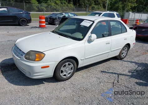 2005 Hyundai Accent Gl из США, поврежденный, VIN KMHCG45C35U641013
